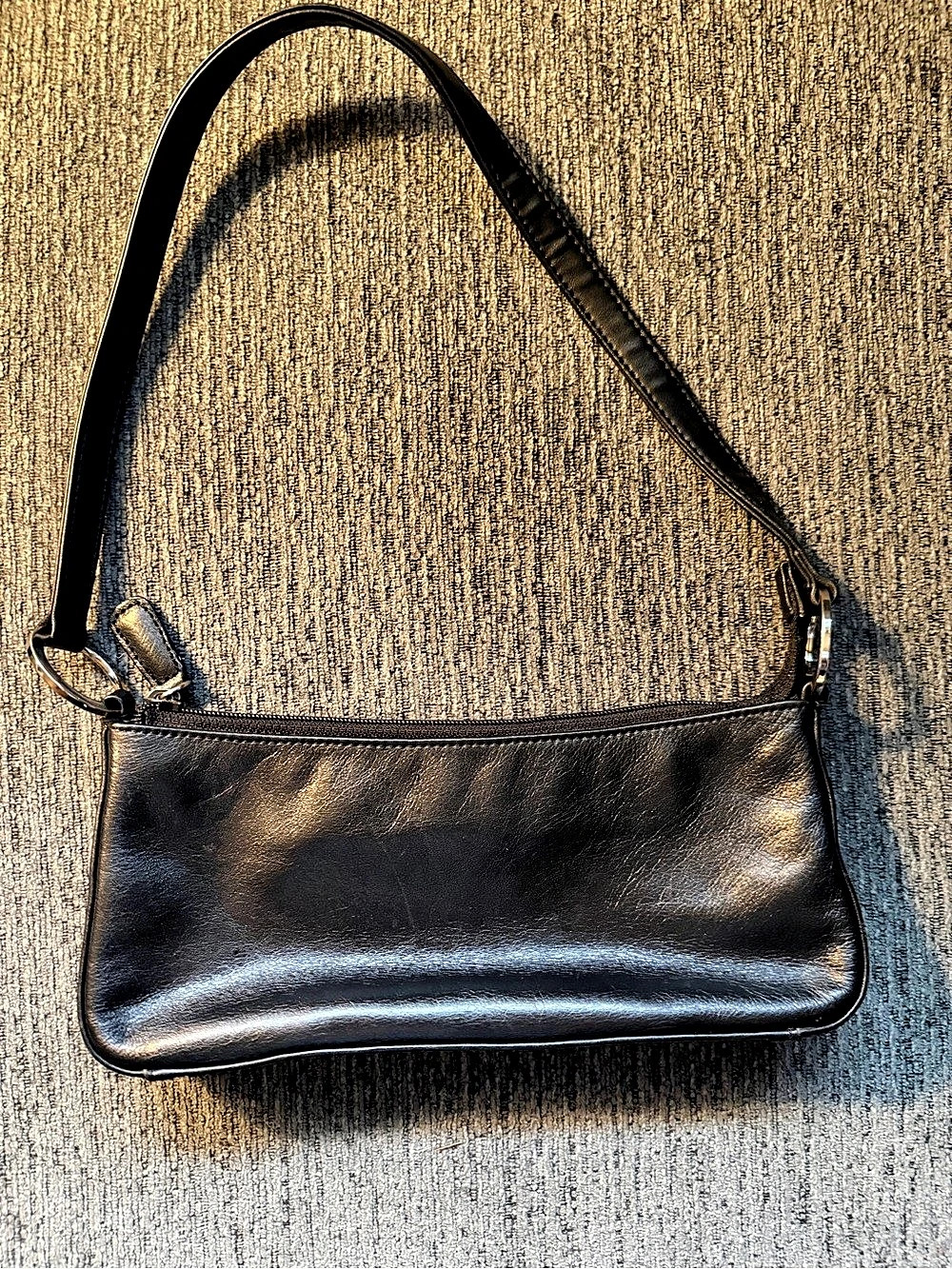 Giani Bernini Black Leather Shoulder Bag